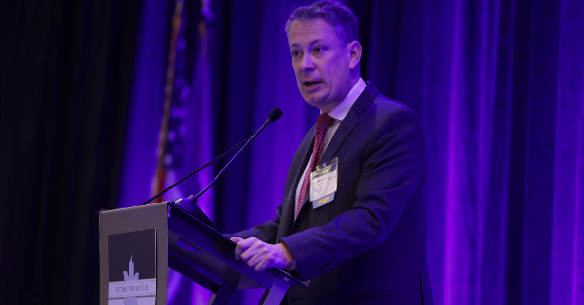 Joseph Larson. The Open AI VP and head of government and a Wash100 winner keynoted the 2026 GovCon Exec Leadership Summit.