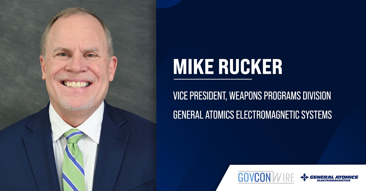 Mike Rucker, vice president of GA-EMS' weapons programs division. Rucker was appointed to a new position at GA-EMS.