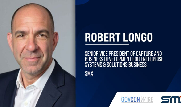 Robert Longo. The former SOSi VP joined SMX as senior vice president of capture strategy and business development.