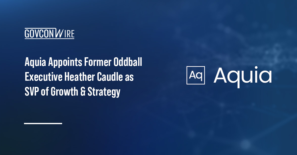 Aquia logo. Aquia has appointed Heather Caudle as senior vice president of growth and strategy.