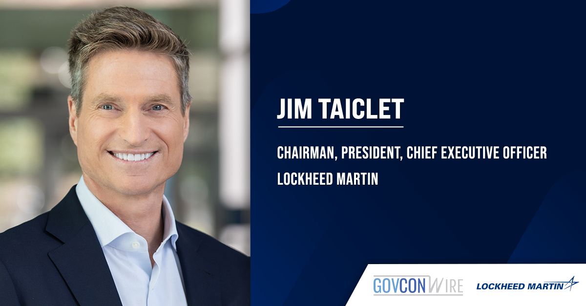 Jim Taiclet. Lockheed Martin reported $18 billion in first quarter 2026 sales.