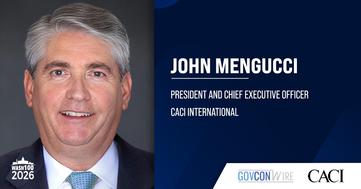 John Mengucci. The CACI CEO commented on the award of a DLA software development task order in support of DAI.