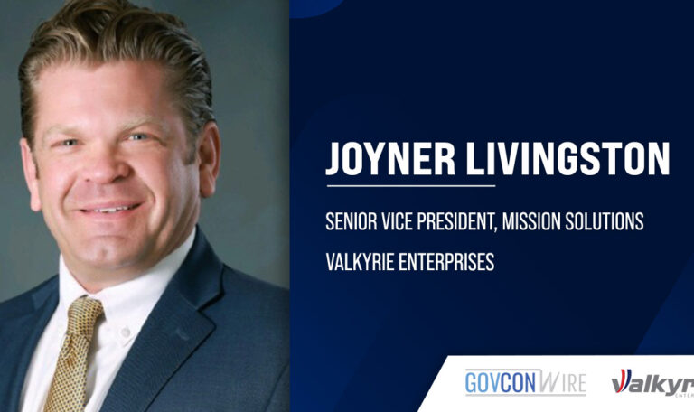 Joyner Livingston Joins Valkyrie as Mission Solutions SVP