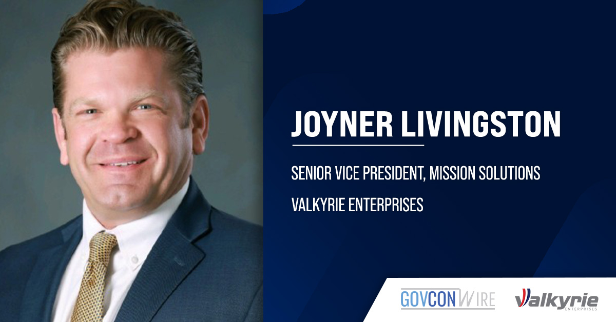 Joyner Livingston Joins Valkyrie as Mission Solutions SVP