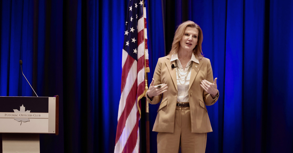 Kirsten Davies. The Pentagon CIO and Wash100 awardee keynoted the 2026 Digital Transformation Summit on April 22.