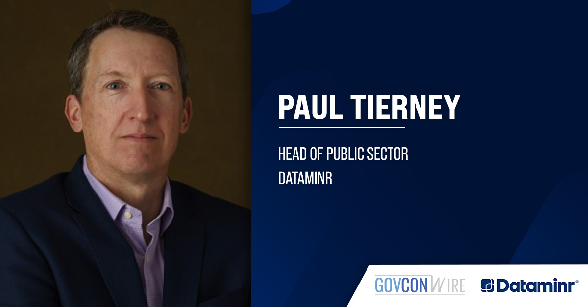 Paul Tierney. The technology sales executive has returned to Dataminr to serve as head of public sector.