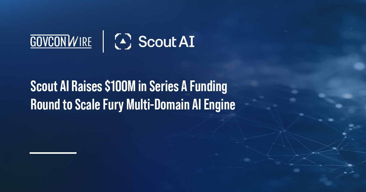 Scout AI logo. Scout AI has raised $100 million to accelerate development of its Fury foundation model.