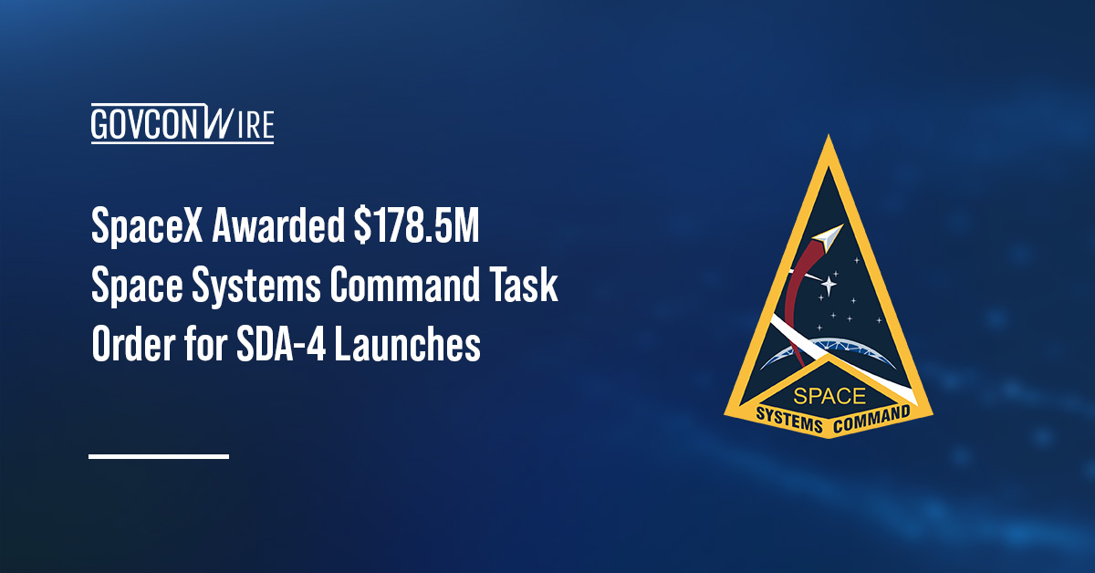 Space Systems Command logo. SSC has awarded SpaceX a task order for two launches under the NSSL Phase 3 Lane 1 program.