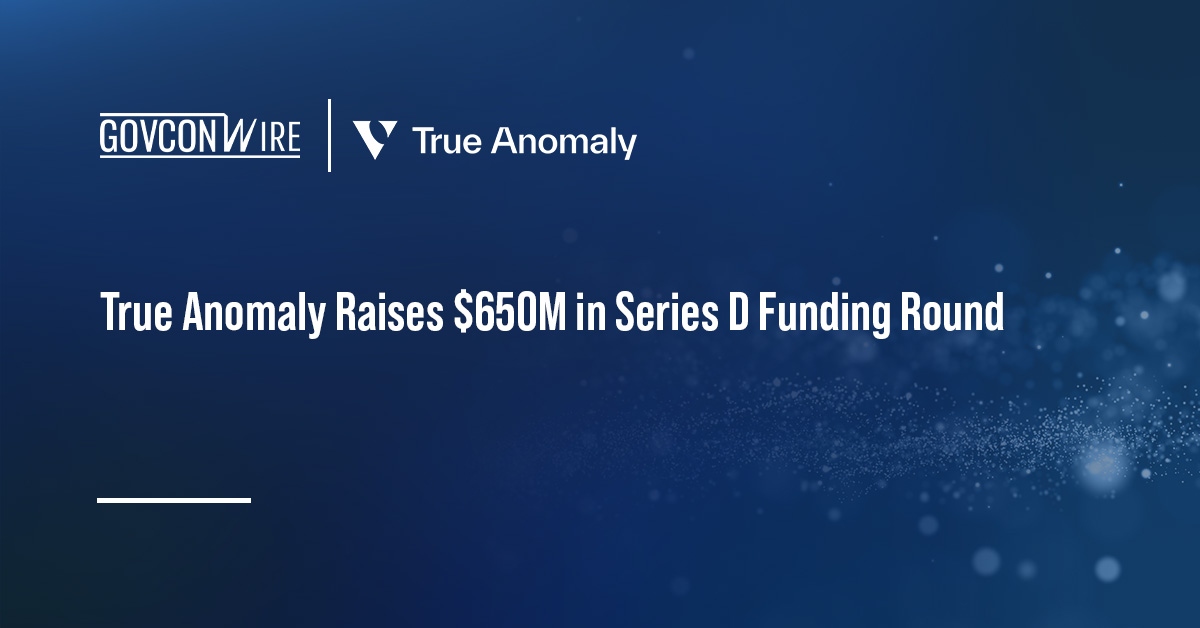True Anomaly logo. The defense technology company has raised $650 million in a Series D funding round.