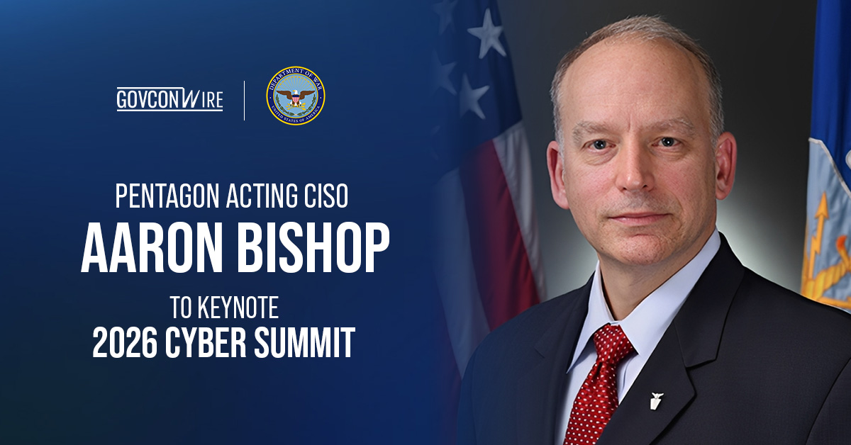 Aaron Bishop. The DOW acting CISO and principal deputy CIO will keynote Potomac Officers Club's 2026 Cyber Summit on May 21.