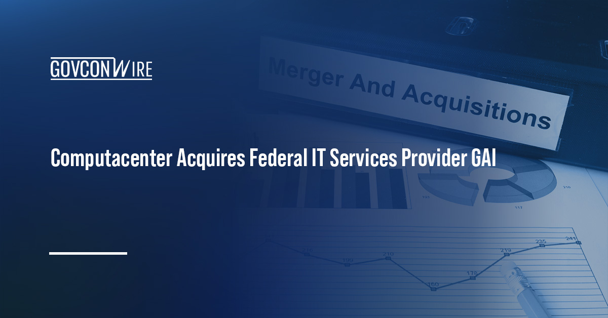 Computacenter Acquires Federal IT Services Provider GAI Mergers and acquisitions. Computacenter has acquired federal IT services provider Government Acquisitions Inc.
