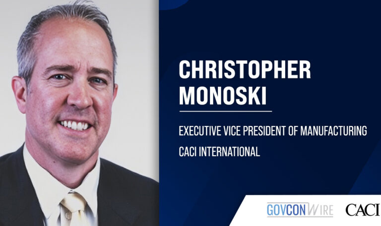 Former L3Harris Executive Christopher Monoski Joins CACI as Executive Vice President of Manufacturing