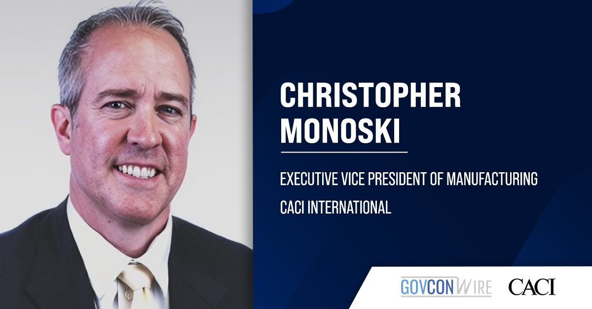 Former L3Harris Executive Christopher Monoski Joins CACI as Executive Vice President of Manufacturing
