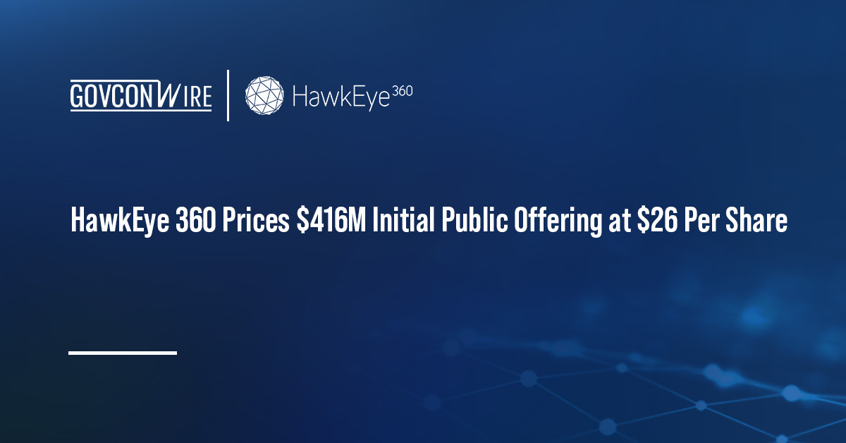 HawkEye 360 Prices $416M Initial Public Offering at $26 Per Share HawkEye 360 logo. HawkEye 360 has priced its $416 million initial public offering at $26 per share.