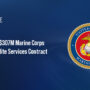 US Marine Corps seal. Viasat won a $307 million contract to provide global connectivity for USMC under the MECS2 contract.