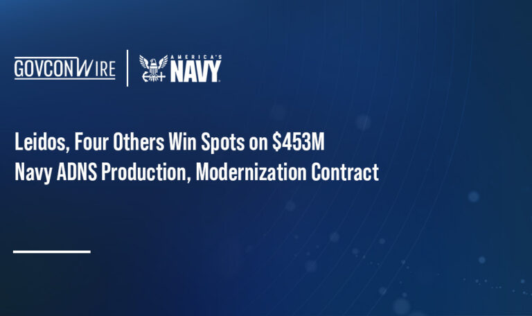 Leidos, Four Others Win Spots on $453M Navy ADNS Production, Modernization Contract
