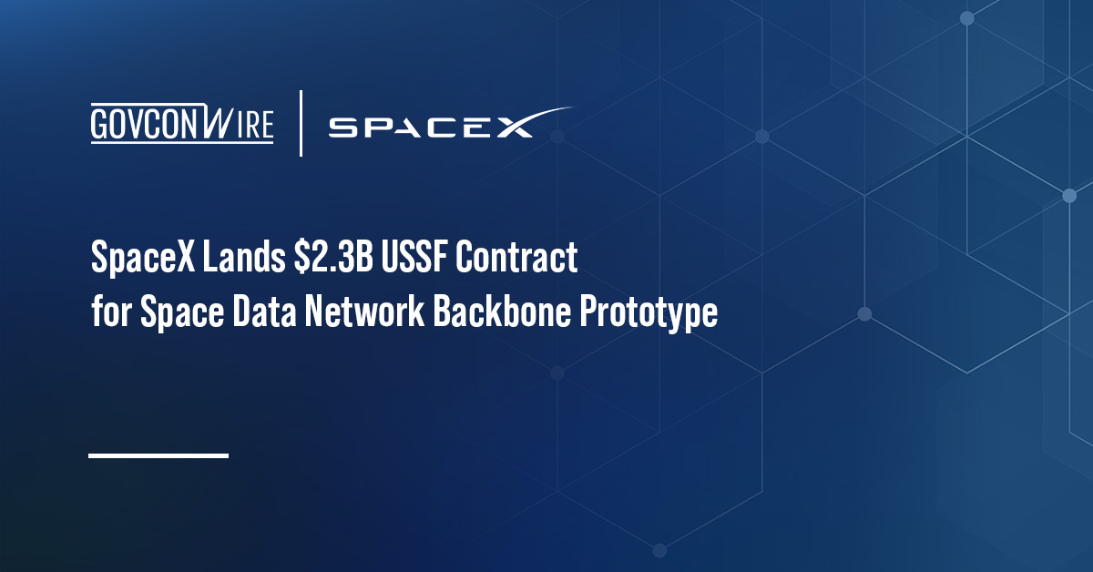 SpaceX Lands $2.3B USSF Contract for Space Data Network Backbone Prototype SpaceX logo. The U.S. Space Force has awarded SpaceX a contract to develop a prototype of the Space Data Network Backbone.