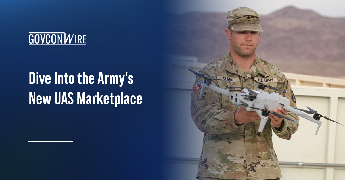 What GovCons Need to Know About the Army’s New ‘Amazon-Like’ UAS Marketplace UAS Marketplace. This is the Army's effort to improve drone acquistion using an "Amazon-like" web commerce interface.