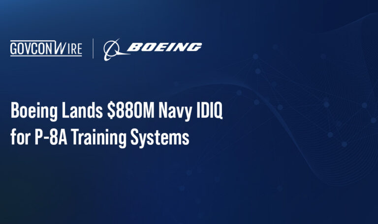 Boeing Lands $880M Navy IDIQ for P-8A Training Systems