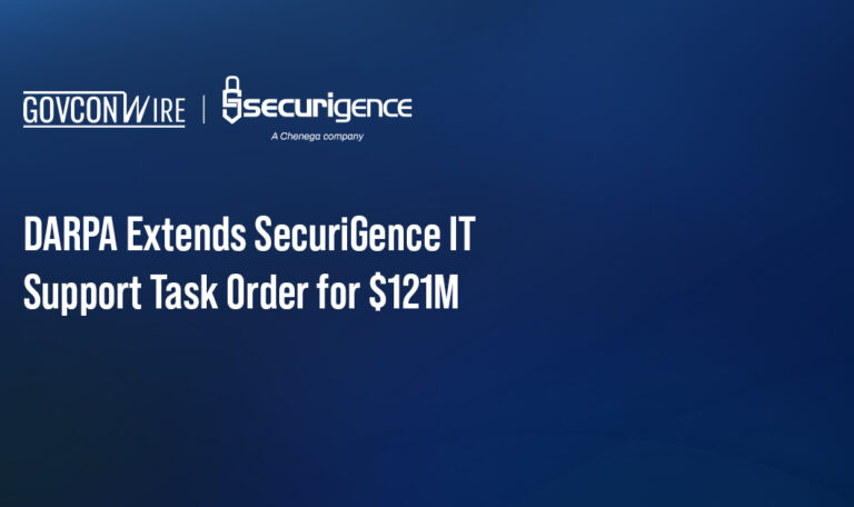 DARPA Extends SecuriGence IT Support Task Order for $121M