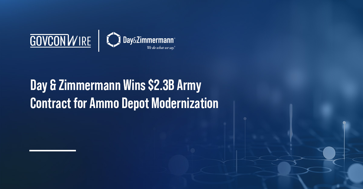 Day & Zimmermann Wins $2.3B Army Contract for Ammo Depot Modernization Day & Zimmermann logo. Day & Zimmermann Hawthorne has won a $2.3 billion contract for Hawthorne Army Depot modernization.