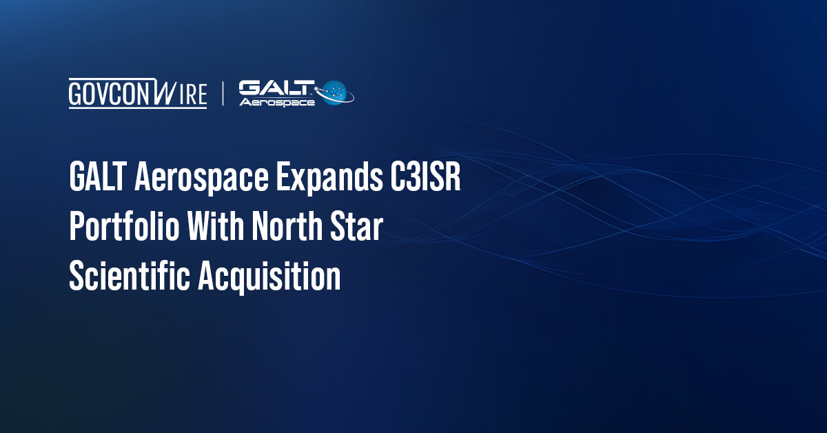 GALT Aerospace logo. GALT Aerospace has acquired North Star Scientific to expand its C3ISR portfolio.