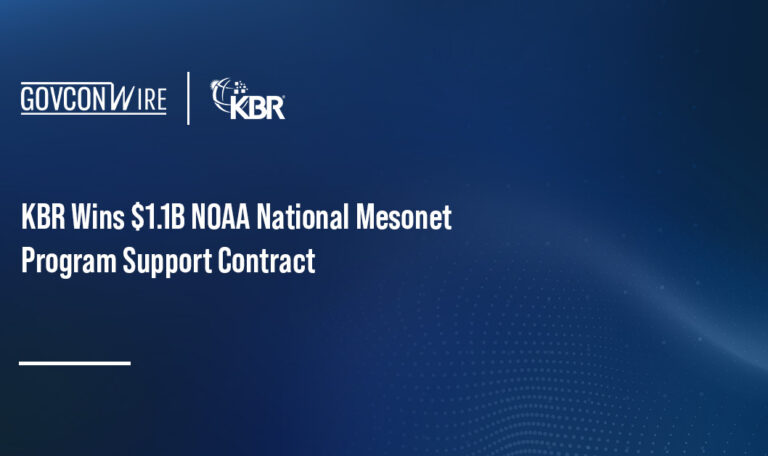 KBR Wins $1.1B NOAA National Mesonet Program Support Contract