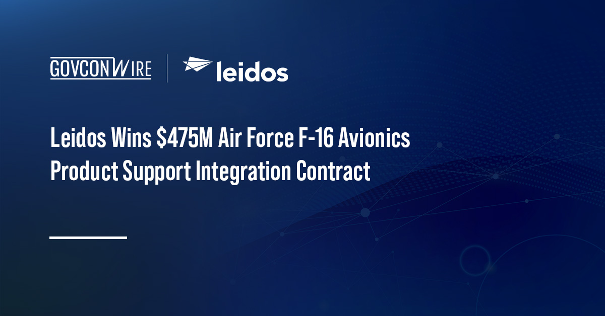 Leidos Wins $475M Air Force F-16 Avionics Product Support Integration Contract Leidos logo. The Air Force selected Leidos to continue supporting F-16 AIS systems used by U.S. and allied operators.
