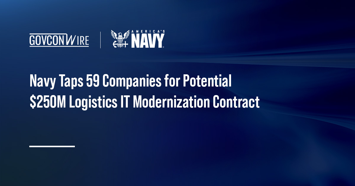 US Navy seal. The Navy selected 59 firms for a $249.9 million IDIQ to modernize enterprise IT systems.