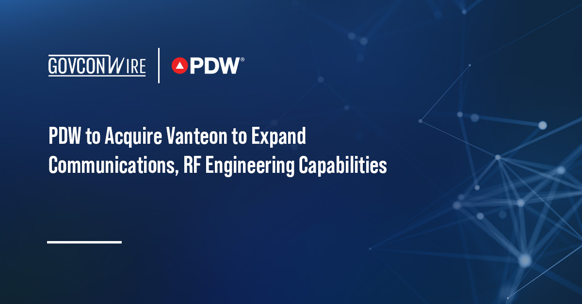 PDW logo. PDW has agreed to acquire New York-based engineering company Vanteon.
