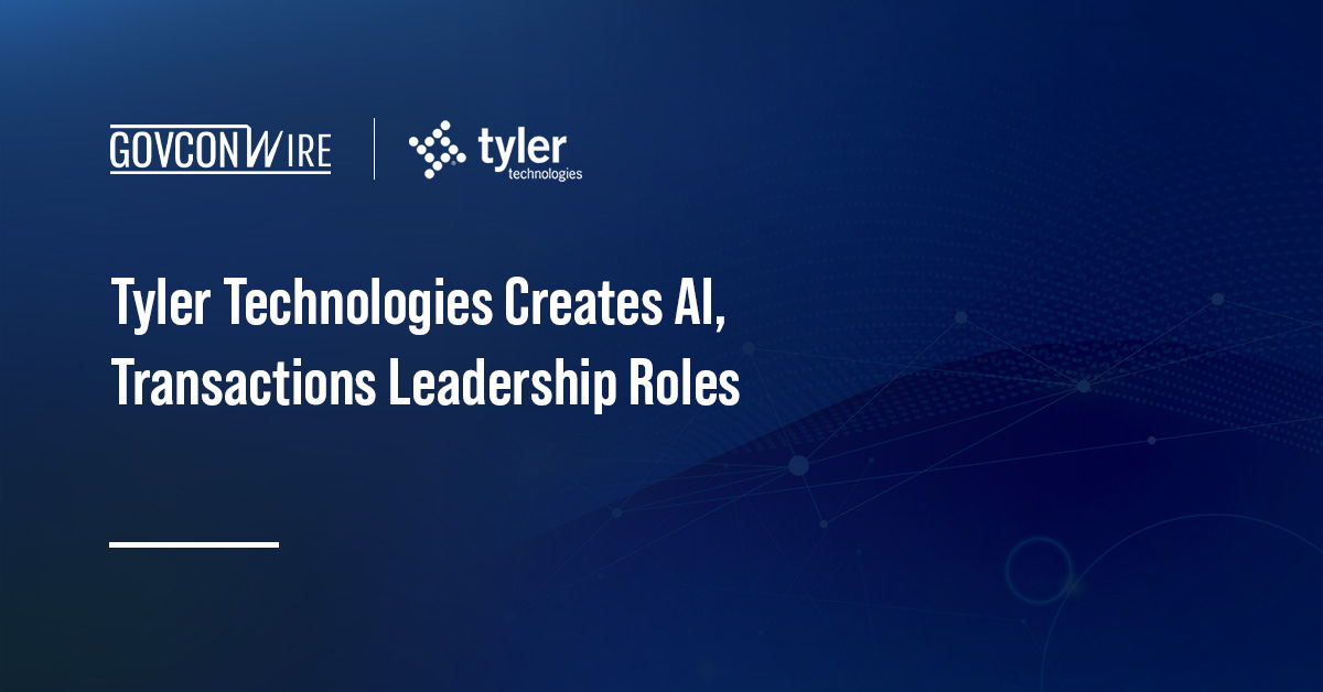 Tyler Technologies logo. Tyler has created the chief AI officer and chief transactions officer positions.