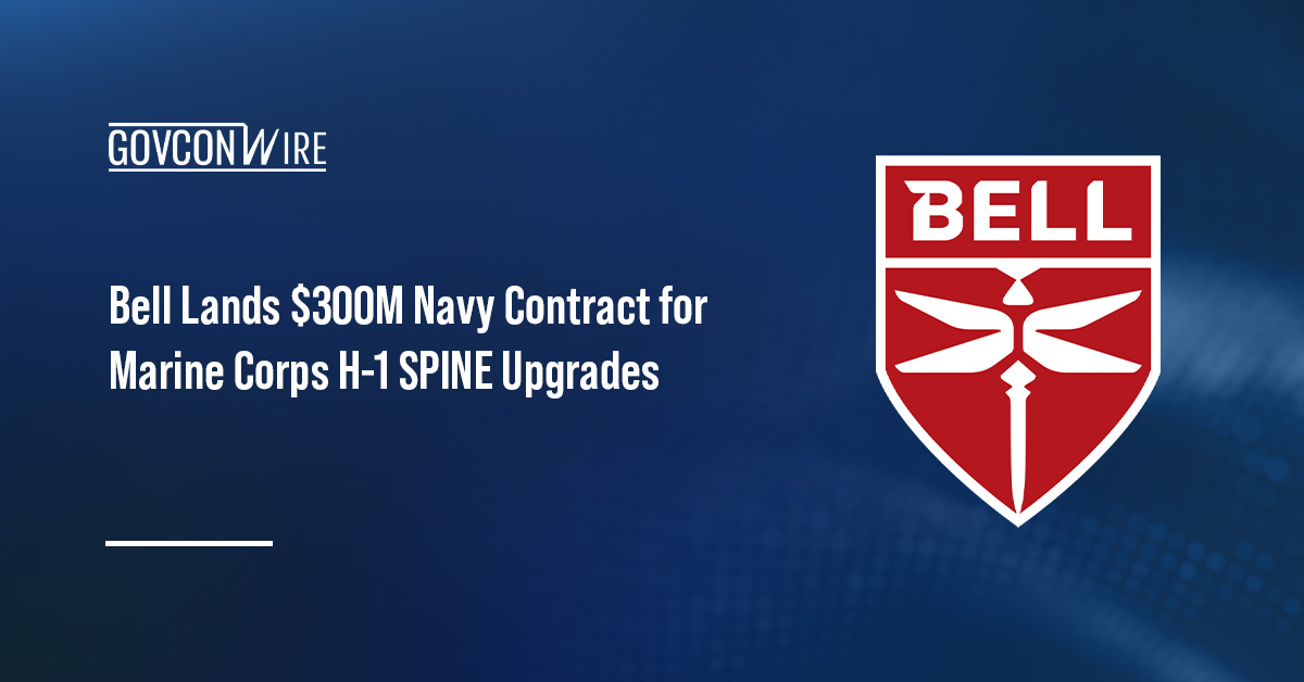 Bell Textron logo. Bell received a $300 million Navy contract for Marine Corps H-1 SPINE upgrades.