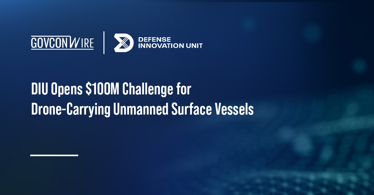 DIU logo. DIU opened the SWAP-USV prize challenge to seek USVs capable of carrying and launching attack drones.