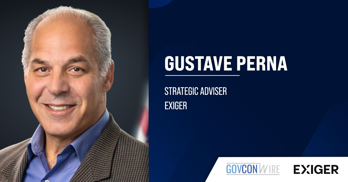 Gustave Perna Named Exiger Strategic Adviser Gustave Perna. The retired U.S. Army general has joined Exiger as a strategic adviser.