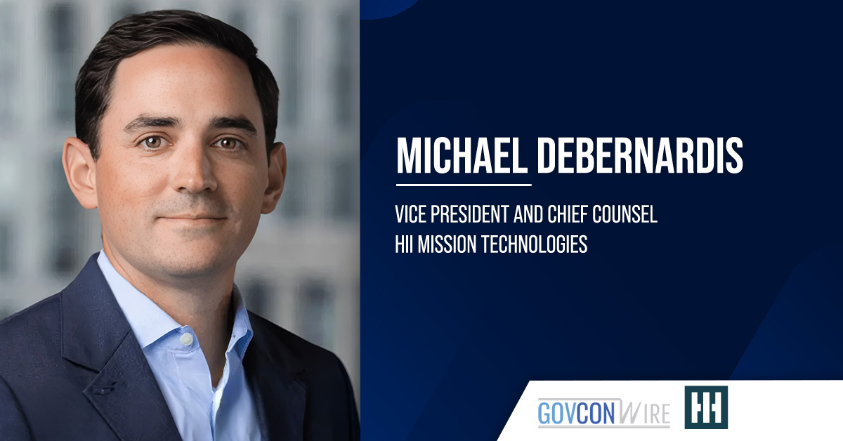 HII Mission Technologies Welcomes Michael DeBernardis as VP & Chief Counsel Michael DeBernardis. The new HII Mission Technologies VP and chief counsel will lead legal services and division growth.