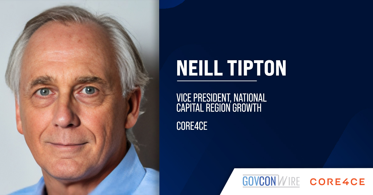 Neill Tipton. Core4ce has appointed Neill Tipton as vice president of National Capital Region growth.