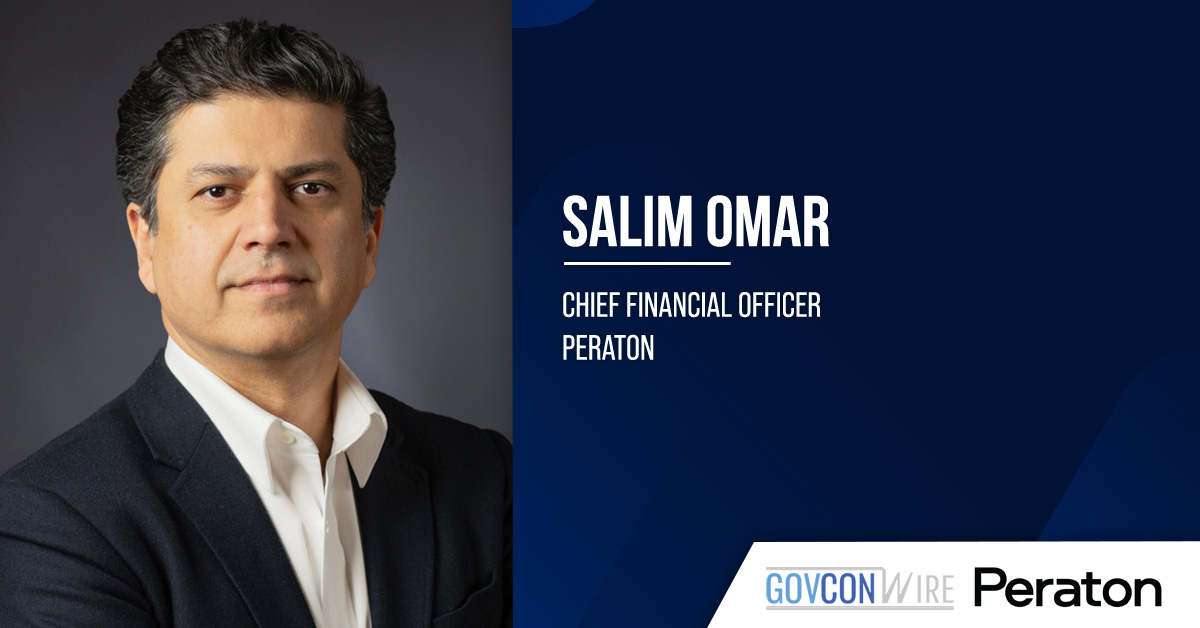 Peraton Names Salim Omar as CFO Salim Omar. The new permanent chief financial officer at Peraton was serving on an acting capacity.