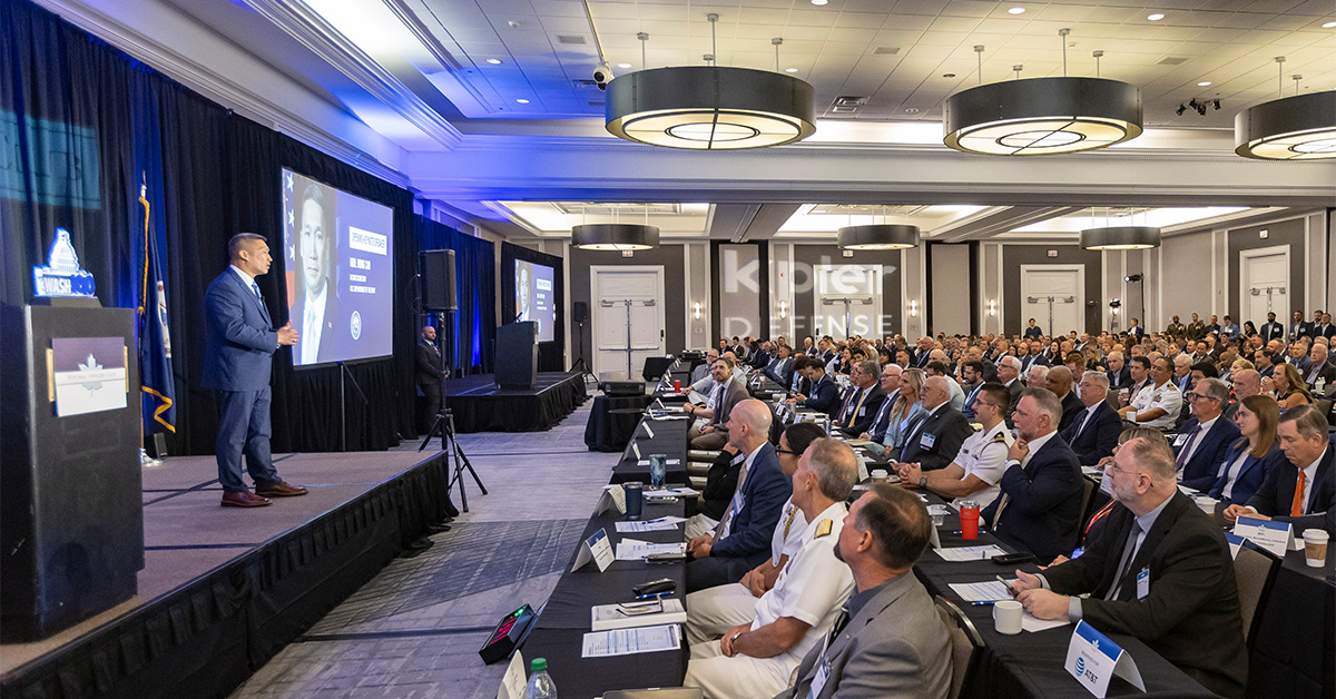 Hung Cao, acting Navy secretary and 2026 Wash100 popular vote winner, addresses the audience during his keynote at the 2026 Navy Summit. Photo: POC. Hung Cao. Acting Navy Sec. Hung Cao addresses the audience at the 2026 Navy Summit on Aug. 28.