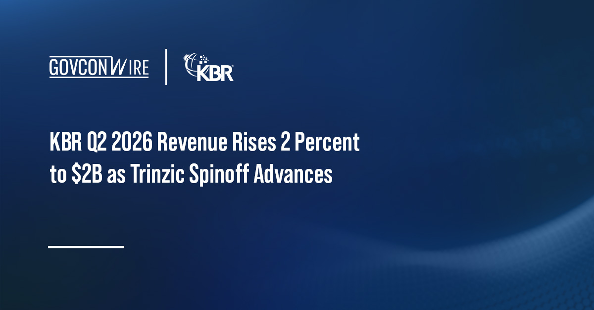 KBR Q2 2026 Revenue Rises 2 Percent to $2B as Trinzic Spinoff Advances KBR logo. KBR reported second-quarter revenue of $2 billion, up 2 percent.