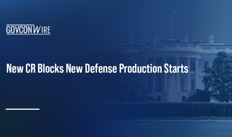 New CR Blocks New Defense Production Starts