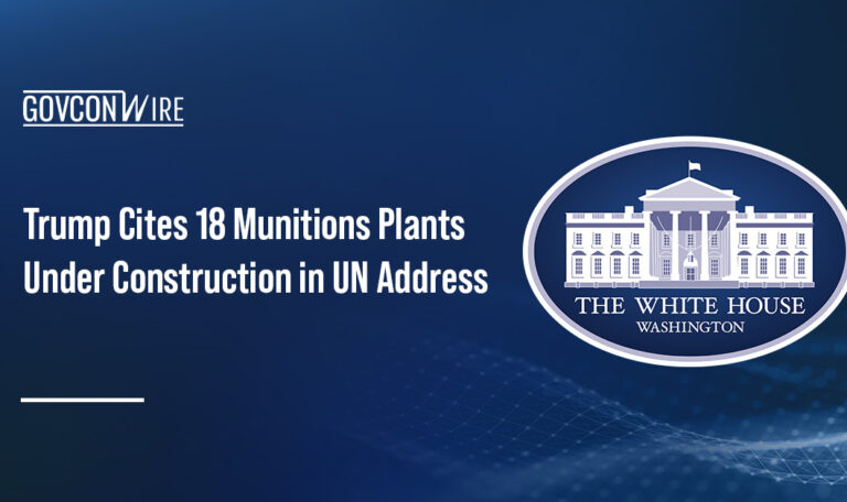 Trump Cites 18 Munitions Plants Under Construction in UN Address