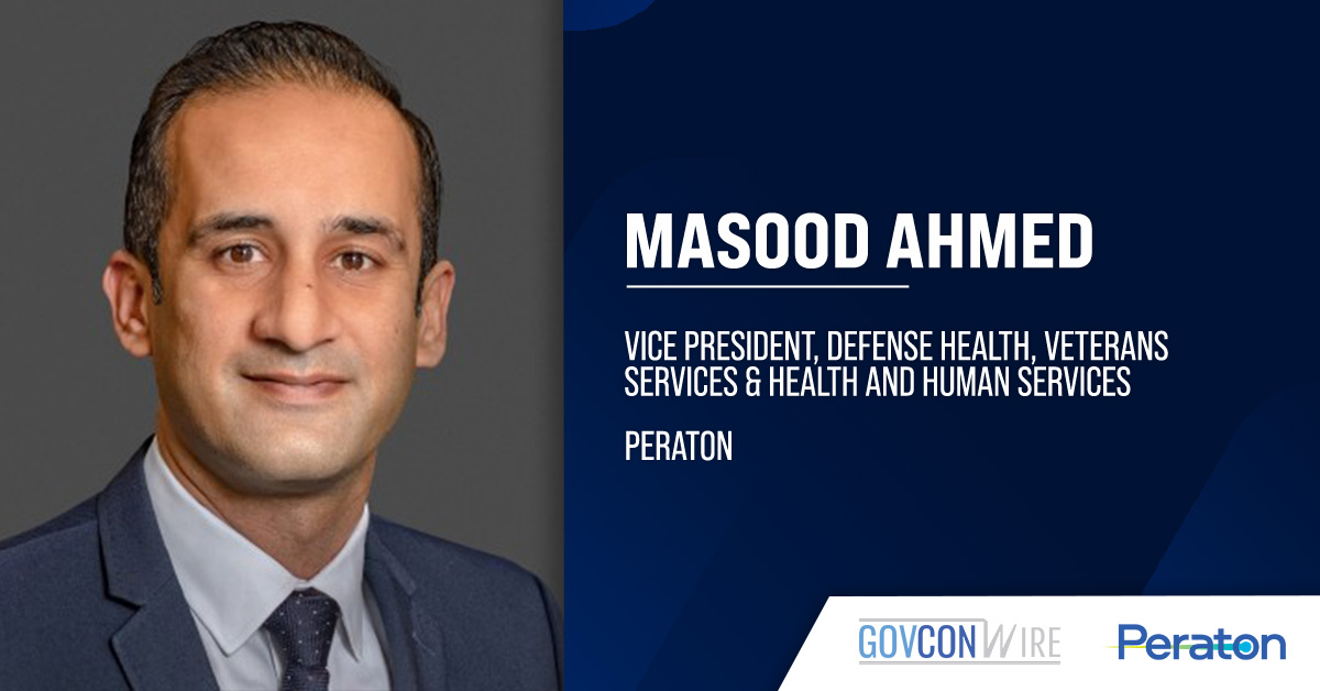 Former Leidos Executive Masood Ahmed Joins Peraton as Defense Health VP Former Leidos Executive Masood Ahmed Joins Peraton as Defense Health VP